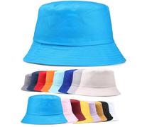 Van Der Linn Adults Cotton Bucket Hat Fishing Fisher Beach Festival Sun Creative (Teal)