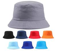Van Der Linn Adults Cotton Bucket Hat Fishing Fisher Beach Festival Sun Creative (White)