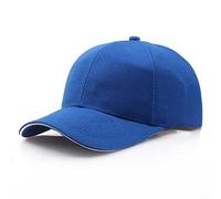Van Der Linn Classic Unisex, 6 Panel Adjustable Baseball Cap for Men Women (Blue)