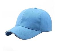 Van Der Linn Classic Unisex, 6 Panel Adjustable Baseball Cap for Men Women (Light Blue)