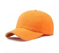 Van Der Linn Classic Unisex, 6 Panel Adjustable Baseball Cap for Men Women (Orange)