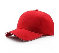 Van Der Linn Classic Unisex, 6 Panel Adjustable Baseball Cap for Men Women (Red)