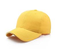Van Der Linn Classic Unisex, 6 Panel Adjustable Baseball Cap for Men Women (Yellow)