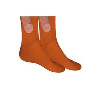 Van Der Linn Funny Novelty Socks for Men Show Off Your Style Fun Patterns Humorous Socks (UK, Alpha, One Size, Regular, Regular, Orange)