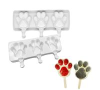 Van Der Linn Ice Cream Silicone Cakesicle Mould Wooden Lolly Stick Frozen ICM (3 Paws (ICM3))