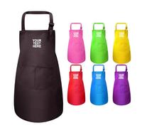 Van Der Linn Personalised Embroidered Kid Adult Adjustable Length Apron Art Cooking Gardening (Wine)