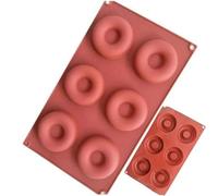 Van Der Linn Silicone Donut Mould 6 Cavity MINI Doughnut Baking Ring PAN Wax Melt