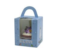 Van Der Linn Single Cupcake Boxes, Individual Cake Boxes With Display Window Box Cup Cakes (Unicorn (5boxes))