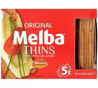 Van der Meulen Melba Toasts, 100g - Light & Crispy Toasts for Dips, Spreads, Creative Appetizers