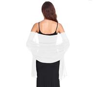 Van Der Rich ® - Silk Chiffon Scarf Scarf Lightweight - Women, cream, 190 cm x 80 cm