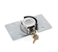 Maypole Heavy Duty Security Lock Suitable For Vans, Sheds & Garages Rust Resistant Chrome 2 kg, Silver
