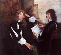 van dyck Thomas Killigrew and Lord Croft Art Poster Print A4