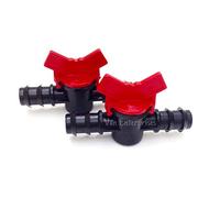 Van Enterprises 2PK of 3/8" ID PVC Ball Valves Hose Barb Connectors (3/8” ID) for Drip Irrigation Hoses and Aquariums [Various