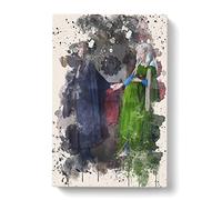 Van Eyck Arnolfini Portrait Canvas Print for Living Room Bedroom Home Office Décor, Wall Art Picture Ready to Hang, 30 x 20 Inch (76 x 50 cm)