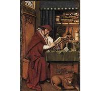van eyck st jerome Art Poster Print A4