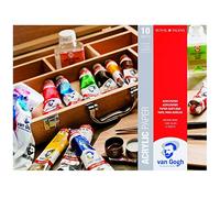 Van Gogh Acrylic Colour Paper Pad - 30x40cm 370g - Medium Grain Texture - 10 Sheets - Ideal for Acrylic Paints