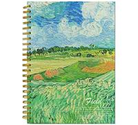 Van Gogh Aesthetic Art Mixed Media Sketchbook,98lb/160gsm Acid Free Thick Paper Drawing Sketching,1 Pack of A4 Blank Spiral Bound Journal Notebook,Premium Sketch Pad Book for Kids Student and Adult