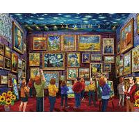 Van Gogh Art Puzzles for Adults 1000 Pieces, Painting Aesthetic Jigsaw Puzzles Starry Night Puzzle, Sunflower Iris Challenging Collage Puzzles for Adults as Family Game Home Decor