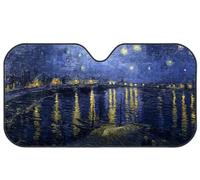 Van Gogh Art Sun Visor (Starry Night Over the Rhone)