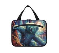 Van Gogh Artwork Koala Hanging Travel Toiletry Cosmetic Makeup Bag Large Capacity Foldable Storage Wash Bags for Women Girls Bathroom