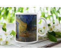 Van Gogh Café Terrace at Night Mug - 11oz Ceramic Coffee Cup Featuring Vincent Van Gogh’s Famous Painting - Fine Art Gift for Art Lovers & Coffee Enthusiasts - Classic Post-Impressionist Night Scene