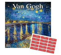 Van Gogh Calendar 2026 | Square Wall Calendar | 16 Month Wall Calendar | September 2025 To December 2026 | With Free Organisational Stickers