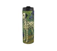 Van Gogh Dalmatian Travel Flask - Artwork Inspired Reusable 500ml Stainless Steel Flask Mug Gift for Dog Lovers