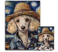 Van Gogh Dog Jigsaw Puzzles for Adults 1000 Impossible Jigsaw Puzzles for Adults for Birthdays, Holidays, Best for Christmas 26X38CM/10.23x14.96inch