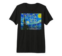 Van Gogh Fibonacci Sequence Golden Ratio Math Spiral Graphic Premium T-Shirt