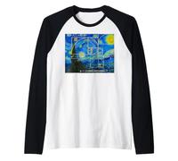 Van Gogh Fibonacci Sequence Golden Ratio Math Spiral Graphic Raglan Baseball Tee