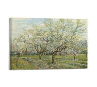 Van Gogh Fine Artwork Poster The White Orchard Wall Art Picture Canvas Prints Bedroom Living Room Decor 12x18inch(30x45cm)