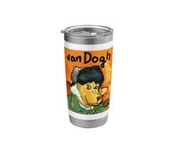 Van Gogh Funny Self-Portrait As Van Dogh/Van Gogh Funny Stainless Steel Insulated Tumbler