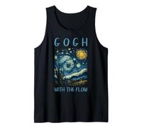 Van Gogh Gogh with Flow Starry Night Art History Pun Humor Tank Top