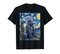 Van Gogh Gorilla Starry Night Style Artwork T-Shirt