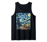 Van Gogh Inspired Cosmic Space Explorer Astronaut Dreamer Tank Top