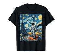 Van Gogh Inspired Cosmic Space Explorer Astronaut Dreamer Value Graphic T-Shirt