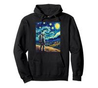 Van Gogh Inspired Cosmic Space Traveller Visionary Astronaut Pullover Hoodie