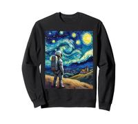 Van Gogh Inspired Cosmic Space Traveller Visionary Astronaut Sweatshirt