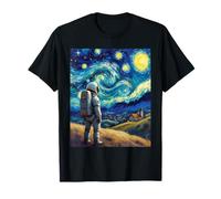 Van Gogh Inspired Cosmic Space Traveller Visionary Astronaut T-Shirt