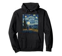 Van Gogh Inspired Visionary Astronaut Future Astronaut Pullover Hoodie