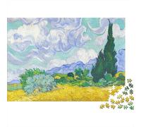 Van Gogh Landscape Jigsaw Puzzles Puzzle for Adults Kids. 1000 Pieces Interesting Impossible Challenge Toy Educational Game Home Decoration for Educational Games Gifts 38x26cm/1000pcs