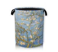 Van Gogh Large Storage Basket, Almond Tree Blossom Laundry Hamper/Bathroom/Home Decor/Collapsible Round Storage Bin,Boys Girls Dirty Clothes Hamper/Boxes/Toys Storage 66L