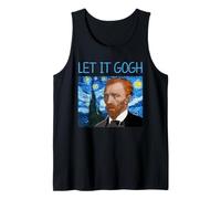 Van Gogh Let It Gogh Art History Pun Artist Humor Portrait Tank Top