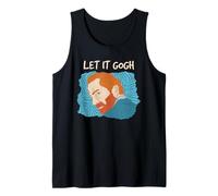 Van Gogh Let It Gogh Art History Pun Painter Humor Portrait Tank Top