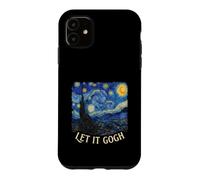Van Gogh Let It Gogh Starry Night Painting Art Pun Case for iPhone 11