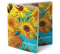 Van Gogh Mixed Media A4 Sketch Book, Spiral Bound Sketch Pad, 2 Pack 30Sheets (98lb/160gsm), Acid Free Art Sketchbook Sketching Drawing Painting Thick Paper for Kids Adults Beginners Artists