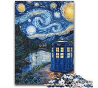 Van Gogh Night Sky Gate Jigsaw Puzzles 1000 Pieces for Adults Teens,Help The Brain Exercise Addictive Toys to Cultivate Patience Great Gift (50x75cm)