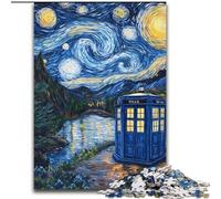 Van Gogh Night Sky Gate Jigsaw Puzzles for Teenagers 1000, Family Entertainment Toys Is Ideal As A Gift for The Whole Family (26x38cm)