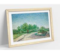 Van Gogh Picture Square Saint-Pierre Paris Framed Wall Art Print Picture - A2 - Light Oak Frame