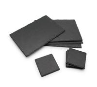 Van Gogh Placemats & Coasters Set Slate Board Dining Table Set in Grey Van Gogh Grey